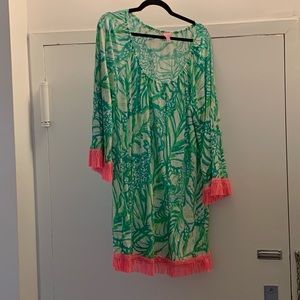 Lilly Pulitzer beach coverup.